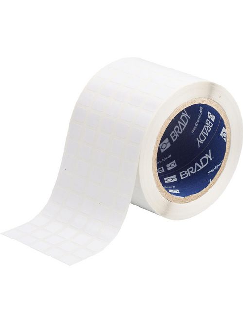 Brady THT-12-423-10 0.5 x 0.437 Inch White Polyester Thermal Transfer Printable Label Brady THT-12-423-10 0.5 x 0.437 Inch White Polyester Thermal Transfer Printable Label