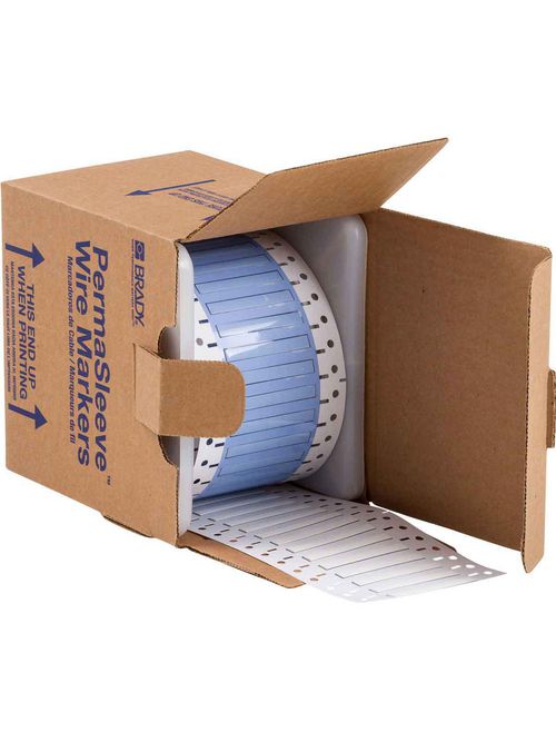Brady PS-125-2-WT-S 0.11 x 2 x 0.235 Inch White Polyolefin Wire Marking Sleeve Brady PS-125-2-WT-S 0.11 x 2 x 0.235 Inch White Polyolefin Wire Marking Sleeve