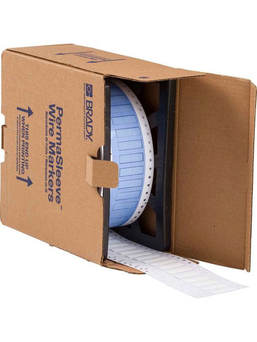 Brady PS-250-150-WT 0.215 x 1.5 x 0.439 Inch White Polyolefin Wire Marking Sleeve Brady PS-250-150-WT 0.215 x 1.5 x 0.439 Inch White Polyolefin Wire Marking Sleeve