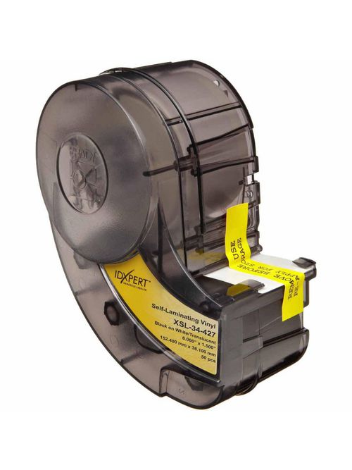 Brady XSL-34-427 1.5 x 6 Inch Black/White/Translucent Vinyl Wire and Cable Marking Label Brady XSL-34-427 1.5 x 6 Inch Black/White/Translucent Vinyl Wire and Cable Marking Label