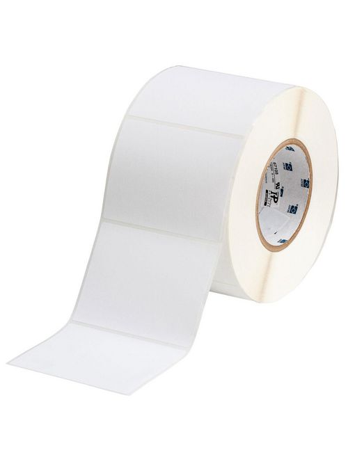 Brady THT-76-489-1 4 x 3 Inch White Polyester Thermal Transfer Printable Label Brady THT-76-489-1 4 x 3 Inch White Polyester Thermal Transfer Printable Label