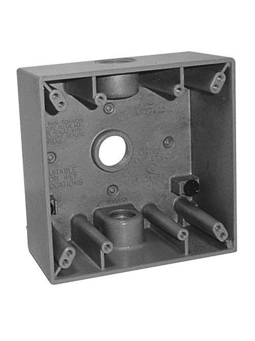 Product image for Appleton WSM250 2-Gang Die-Cast Weatherproof Box