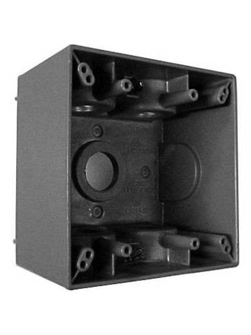 Product image for Appleton WDP210 2-Gang Weatherproof Outlet Box