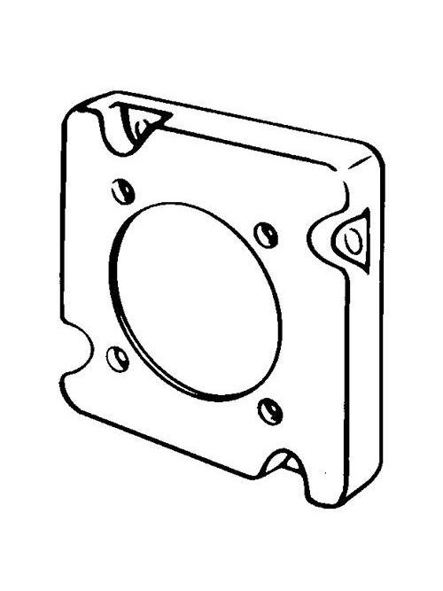 Product image for Appleton Group 8499 1/2 Inch Raised 10 In. Steel Square Box Cover