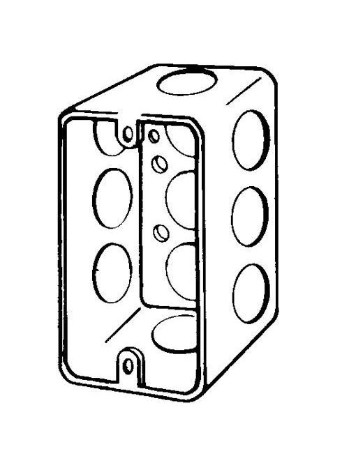 Product image for Appleton 4SSL1/2-DR 4" x 2-1/8" Drawn Handy Box