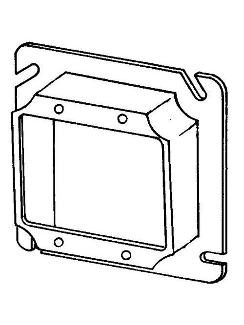 Product image for Appleton 8486 3/4" Raised 8.5 In. Steel Square Box Cover
