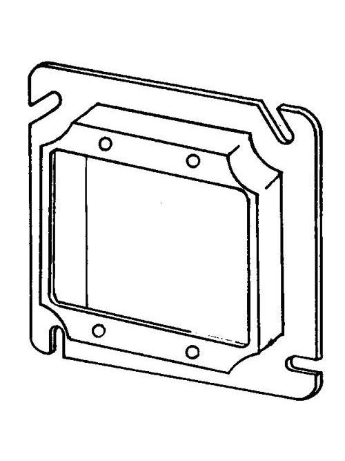 Product image for Appleton 8486C 4-11/16" Square Box Cover, 5/8" Raised, 6.8cu.in, Steel