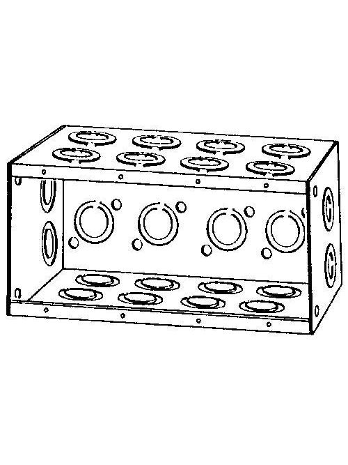 Appleton M4-350 MSNRY BOX 4 GAND 3-1/2 D