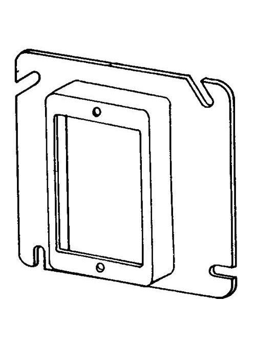 Product image for Appleton 8485C 5/8" Raised 4.8 In. Steel Square Box Cover