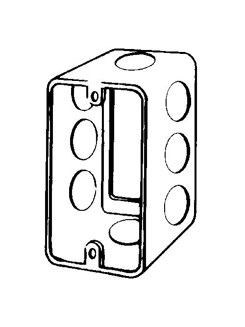 Product image for Appleton 4CSE1/2 1/2" Side 13 In. Steel Handy Box Extension Ring