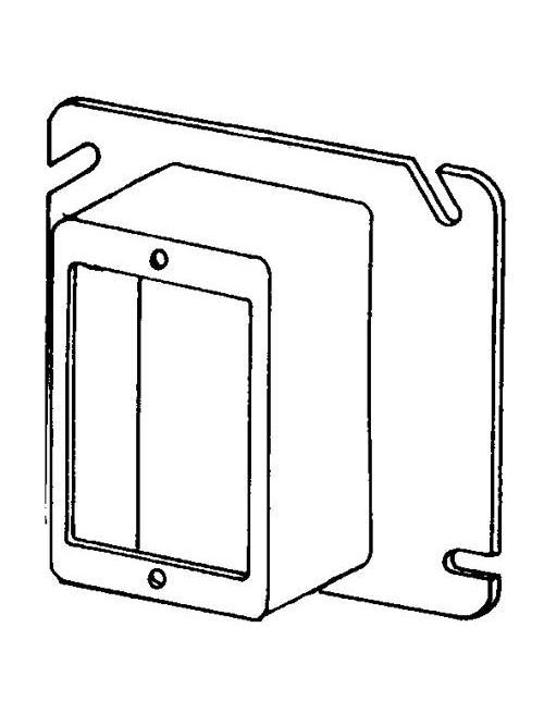 Product image for Appleton 8485E 1-1/4" Raised 8 In. Steel Square Box Cover