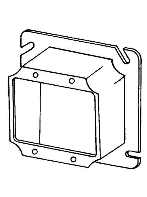 Product image for Appleton 8486E 1-1/4" Raised 13.5 In. Steel Square Box Cover