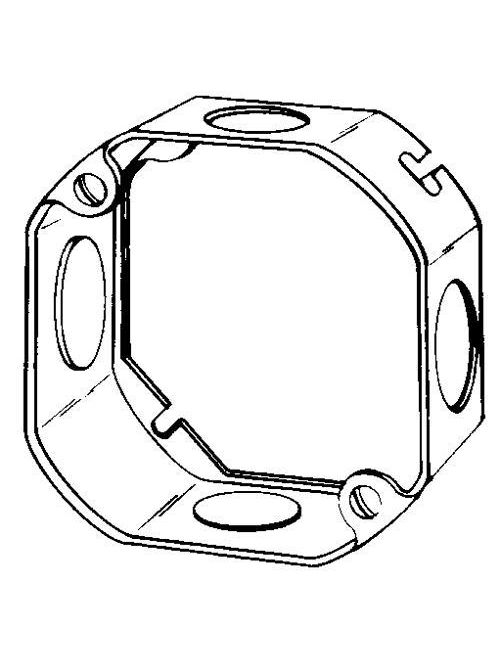 Product image for Appleton 4OE-SPL 4 x 1-1/2" 15.5 In. Steel Octagon Outlet Box
