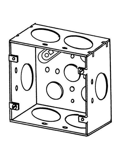Appleton 4SJD-1-1/4 4-11/16 x 2-1/8" 42 In Steel Deep Welded Square Outlet Box