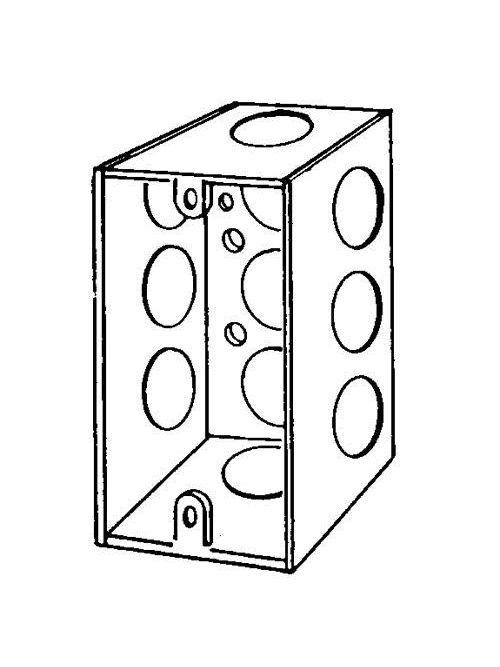Product image for McGill 4SSL-1/2 4 x 2-1/8 Inch Welded Handy Box