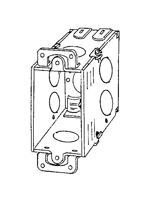 Product image for Appleton 384D 3 x 2" Square Corner Switch Box