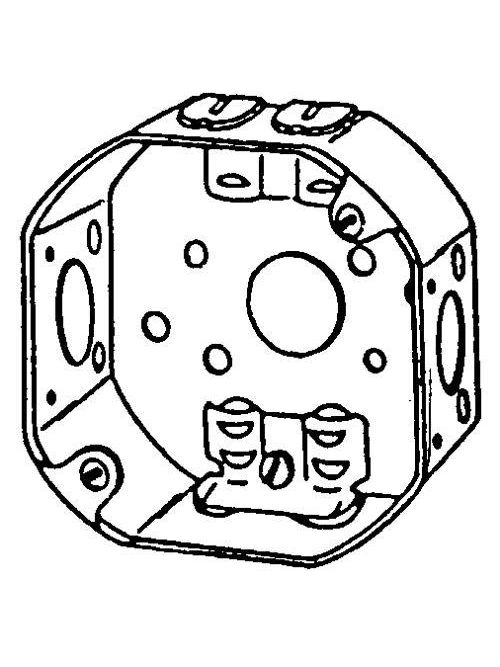 Product image for Appleton 561N 4" Octagon Outlet / Switch Box, 1-1/2" Deep, 15.5cu.in, Steel