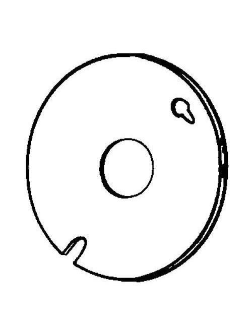 Appleton 8320 31/4" Diameter 1/2" Knockouts Round Cover Springfield