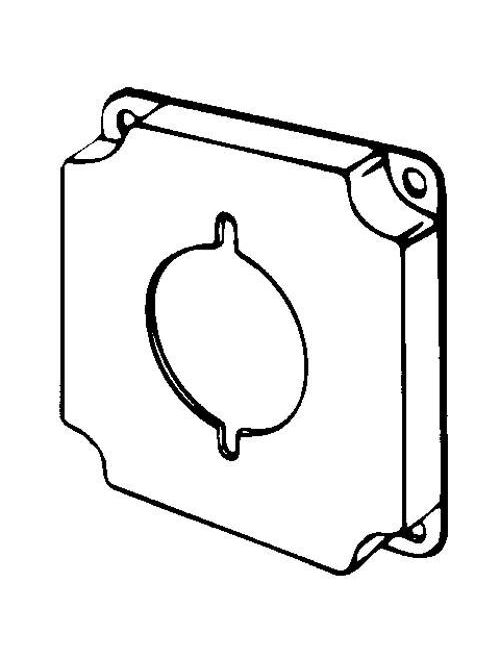 Appleton Group 8377 1/2 Inch Raised 7 In Steel Square Box Cover Appleton Group 8377 1/2 Inch Raised 7 In Steel Square Box Cover