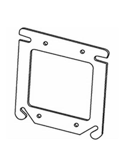 Product image for Appleton 8470F 4" Square Cover / Mud Ring, Flat, Double Device, Steel