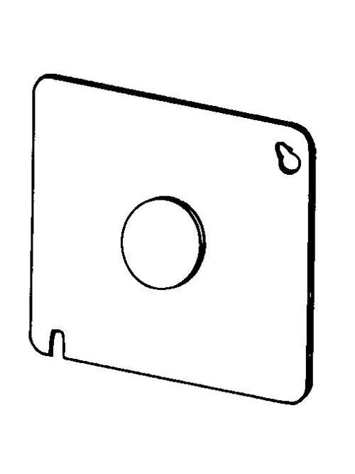 Product image for Appleton 8474 4" Square Surface Cover, Flat, 1/2" Knockout, Steel