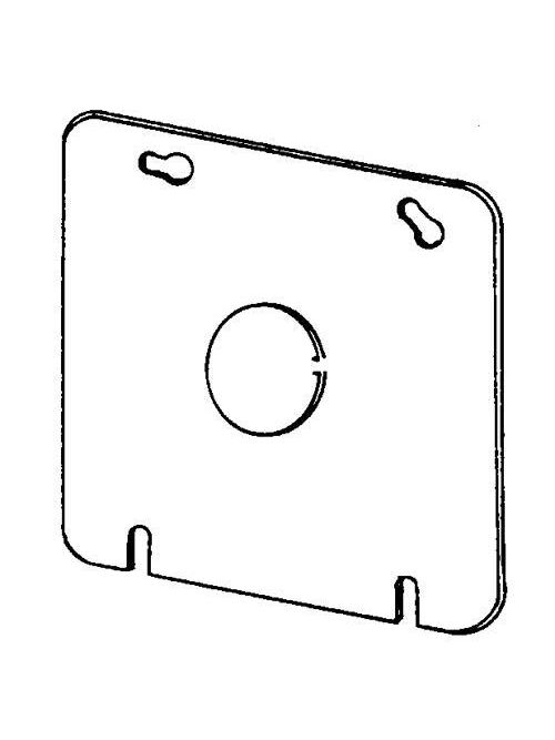 Product image for Appleton 8487K 4-11/16" Square 1-1/2" Knockout Cover