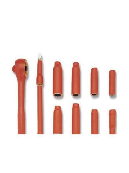 Product image for Cementex ISS38-11L 3/8 Inch Square Drive Deep Wall Socket Set