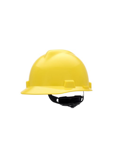 MSA 477484 CAP V GARD FAS TRAC LARGE YELLOW Product image for MSA 477484 CAP V GARD FAS TRAC LARGE YELLOW