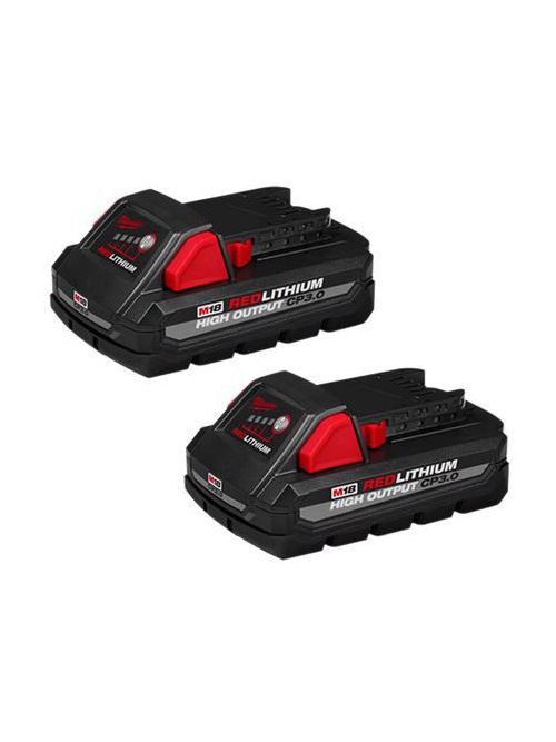 Product image for Milwaukee 48-11-1837 M18™ REDLITHIUM™ HIGH OUTPUT™ CP3.0 Battery 2 Pack