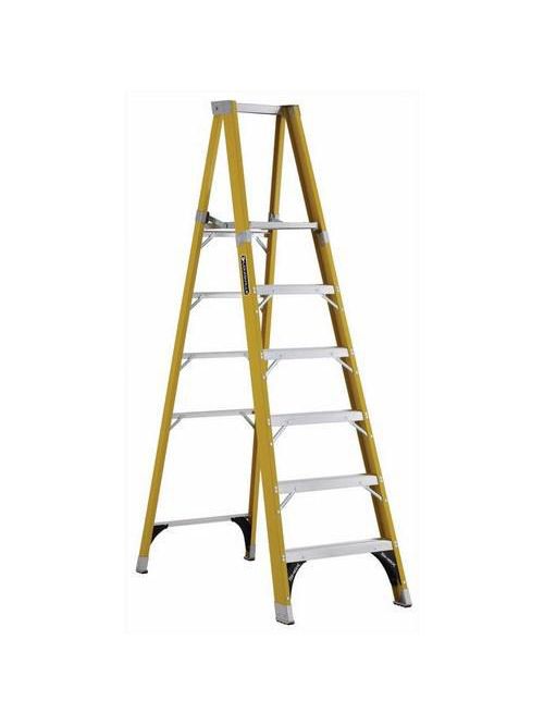 Product image for Louisville Ladder FP1106HD 6 Foot 375 lb Rating Monarch Fiberglass Platform Step Ladder