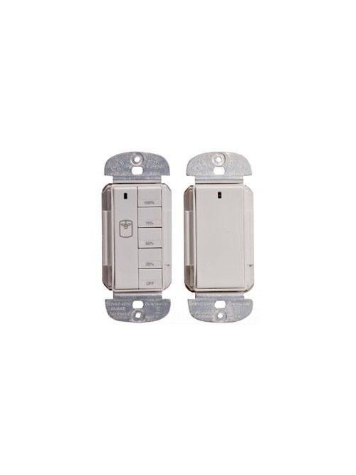 Product image for Wattstopper DRD3-W V2 2.64 x 1.75 x 1.76 Inch 120/277 VAC 1500/3000 W White Wireless Decorator Switch