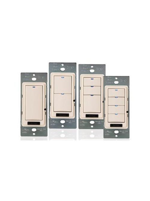 Product image for Wattstopper LMSW-102-W Digital Scene Switch, 2-Button w/Infrared Transceiver - White