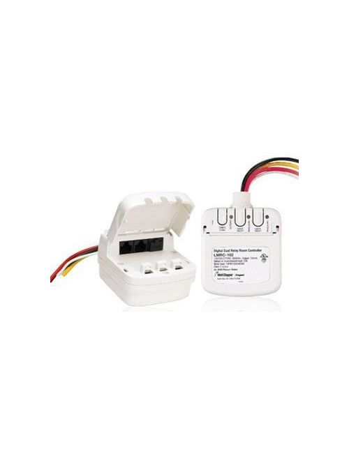 Product image for Wattstopper LMRC-102 120/277 Volt On-Off Digital Dual Relay Room Controller