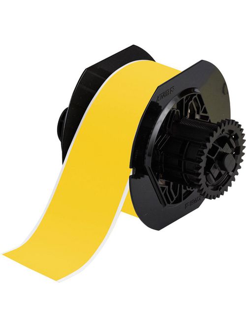 Brady B30C-2250-595-YL 2-1/4 Inch x 100 Foot Indoor/Outdoor Vinyl Yellow Label Brady B30C-2250-595-YL 2-1/4 Inch x 100 Foot Indoor/Outdoor Vinyl Yellow Label
