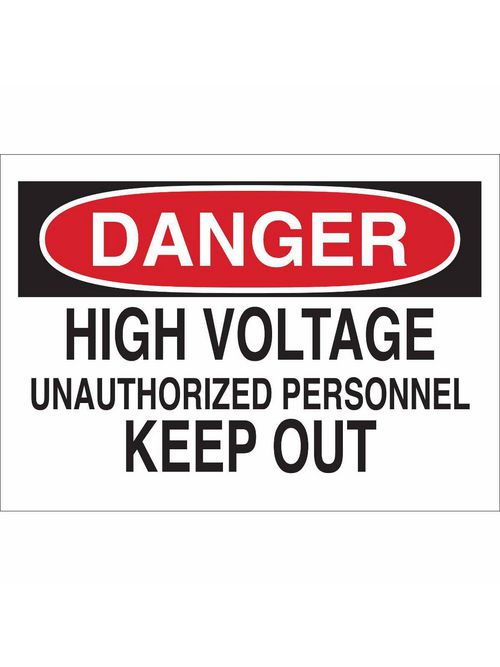 BRADY 71580 ELECTRICAL HAZARD SIGN BRADY 71580 ELECTRICAL HAZARD SIGN