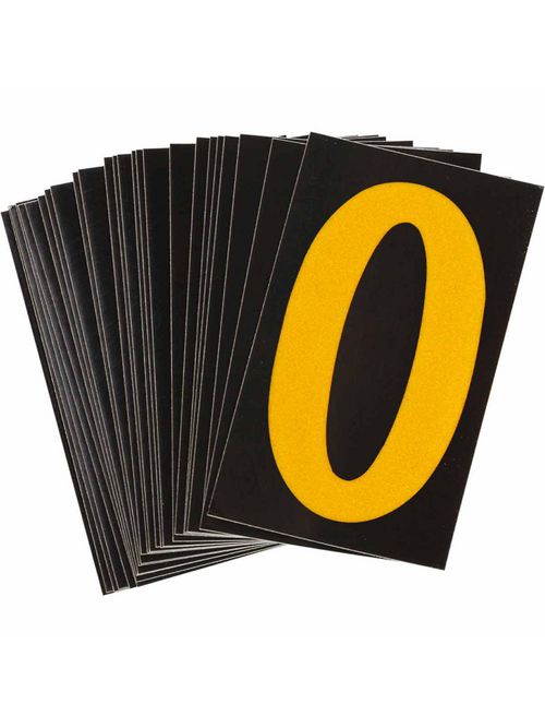 BRADY 5905-0 Label,Bradylite,1"H,Yl BRADY 5905-0 Label,Bradylite,1"H,Yl