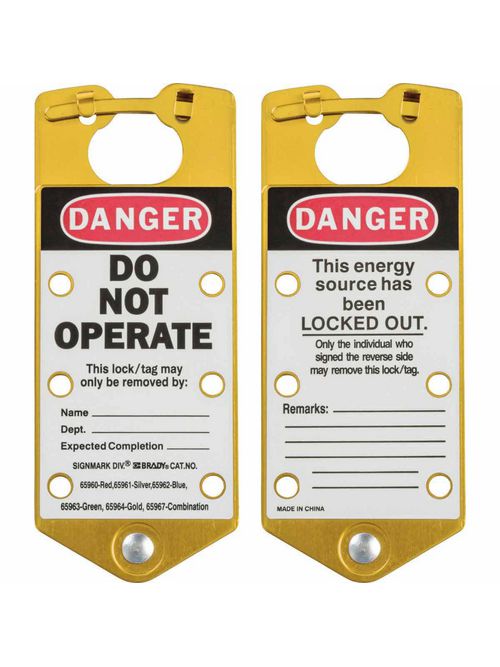 BRADY 65964 LABELED LOCKOUT HASPS BRADY 65964 LABELED LOCKOUT HASPS