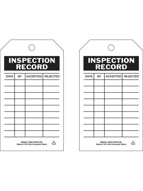 BRADY 86620 INSPECTION & MATERIAL C BRADY 86620 INSPECTION & MATERIAL C