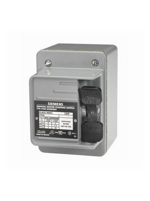 Siemens Industry MMSK02 10 Hp 20 Amp 3-Phase Toggle Operator Motor Starting Switch Siemens Industry MMSK02 10 Hp 20 Amp 3-Phase Toggle Operator Motor Starting Switch