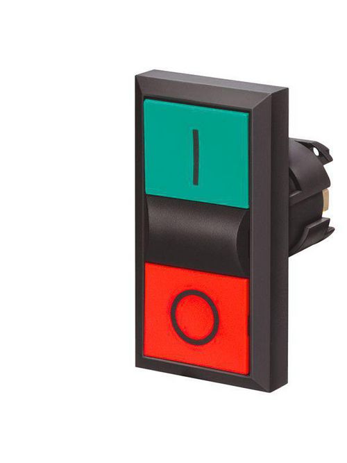 Product image for Siemens 3SB3100-8AC21 22 mm 2-Position Green/Red Plastic Momentary Non-Illuminated Twin Push Button Actuator