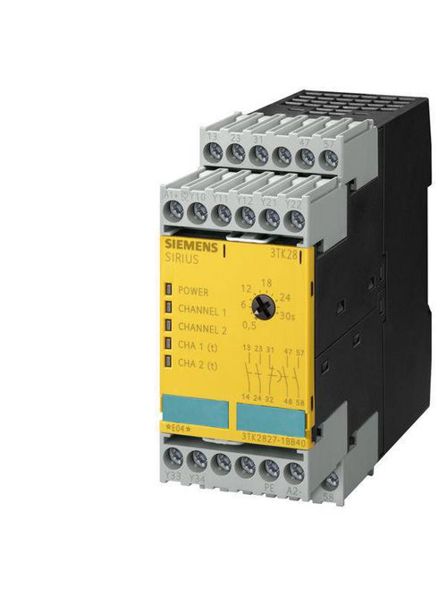 Product image for Siemens 3TK2827-1BB40 24 VDC 2NO 1NC Screw Terminal Mechanical Safety Relay