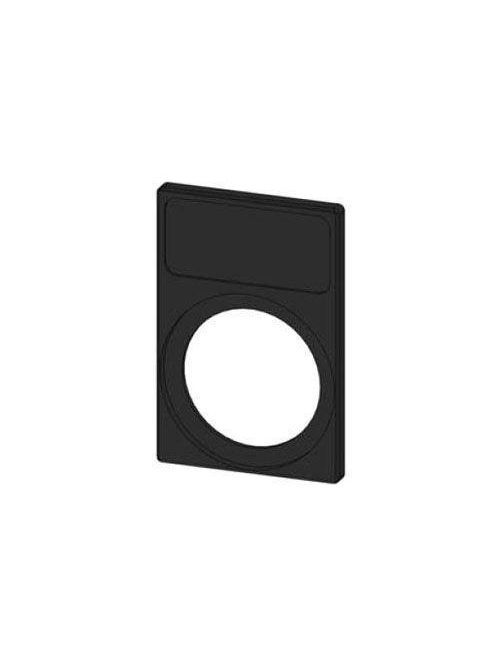 Product image for Siemens 3SB3922-0AV Black Self Adhesive Flat Rectangular Push Button Label Plate Holder