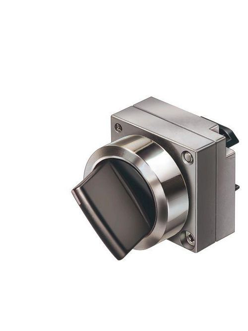 Product image for Siemens 3SB3500-2HA11 22 mm 2-Position Black Plastic Metal Bezel Round Knob Non-Illuminated Selector Switch