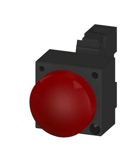 Product image for Siemens 3SB3248-6AA20 22 mm 110 VAC Red Plastic Round Indicator Light