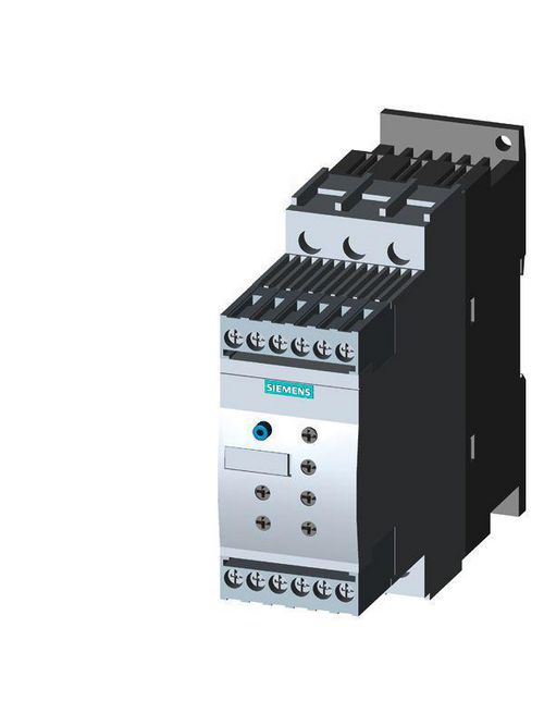 Siemens Industry 3RW4026-1BB14 200 to 480 VAC 25 Amp 3-Pole 2NO 1CO Soft Starter Siemens Industry 3RW4026-1BB14 200 to 480 VAC 25 Amp 3-Pole 2NO 1CO Soft Starter