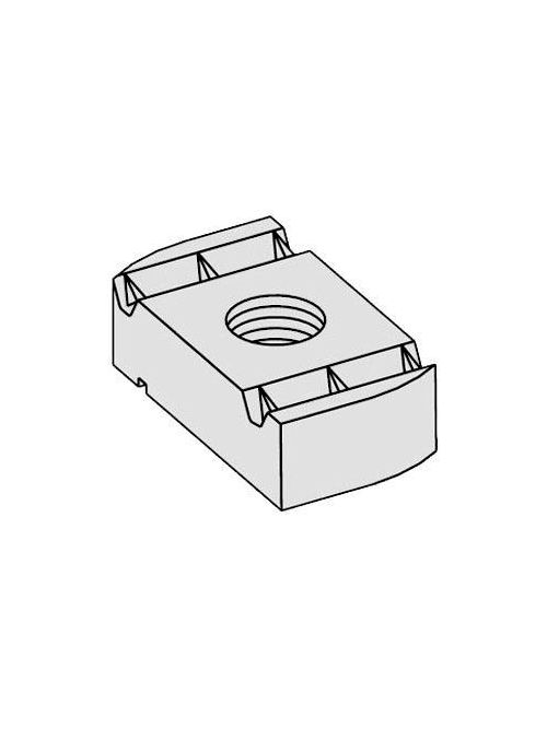 Product image for B-Line Series XN227WOZN #10-32 x 1/4 Inch Nut without Spring