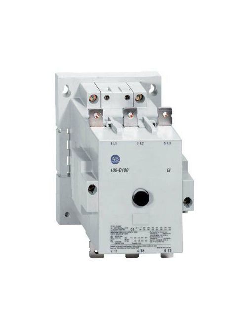 Allen Bradley 100-D110D11 110/120 VAC 110 Amp 100 Hp 3-Phase 3-Pole 1NO 1NC IEC Contactor Allen Bradley 100-D110D11 110/120 VAC 110 Amp 100 Hp 3-Phase 3-Pole 1NO 1NC IEC Contactor