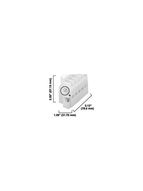 Allen-Bradley 1492-EC85 5-Pole 25 Amp 600 Volt Pull-Apart Panel Mounted Terminal Block Allen-Bradley 1492-EC85 5-Pole 25 Amp 600 Volt Pull-Apart Panel Mounted Terminal Block