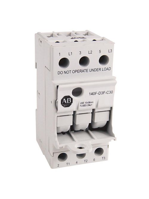 Allen-Bradley 140F-D3C-C30L 30 Amp UL Class CC LED Fuse Holder Allen-Bradley 140F-D3C-C30L 30 Amp UL Class CC LED Fuse Holder