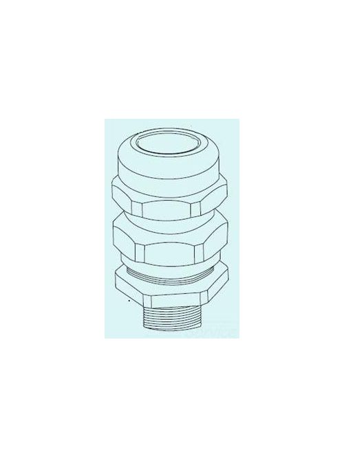 Product image for Appleton TMC075NB 3/4" Industrial Nickel/Brass Metal Clad Connector